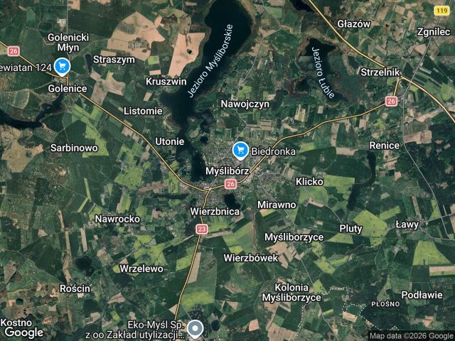 Działka inwestycyjna Myślibórz, ul. 1 Maja. Zdjęcie 1