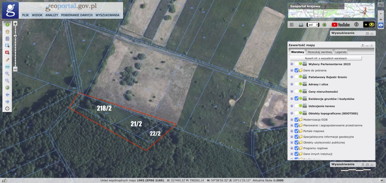 Działka rekreacyjna Lipsko-Polesie