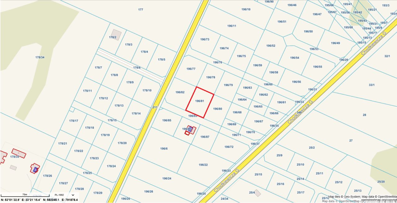 Działka rolno-budowlana Zabłudów