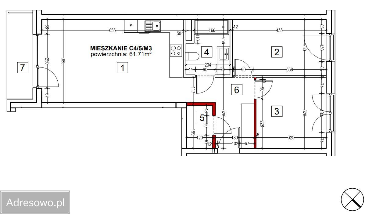 Mieszkanie 3-pokojowe Wrocław Psie Pole, ul. Obornicka. Zdjęcie 17