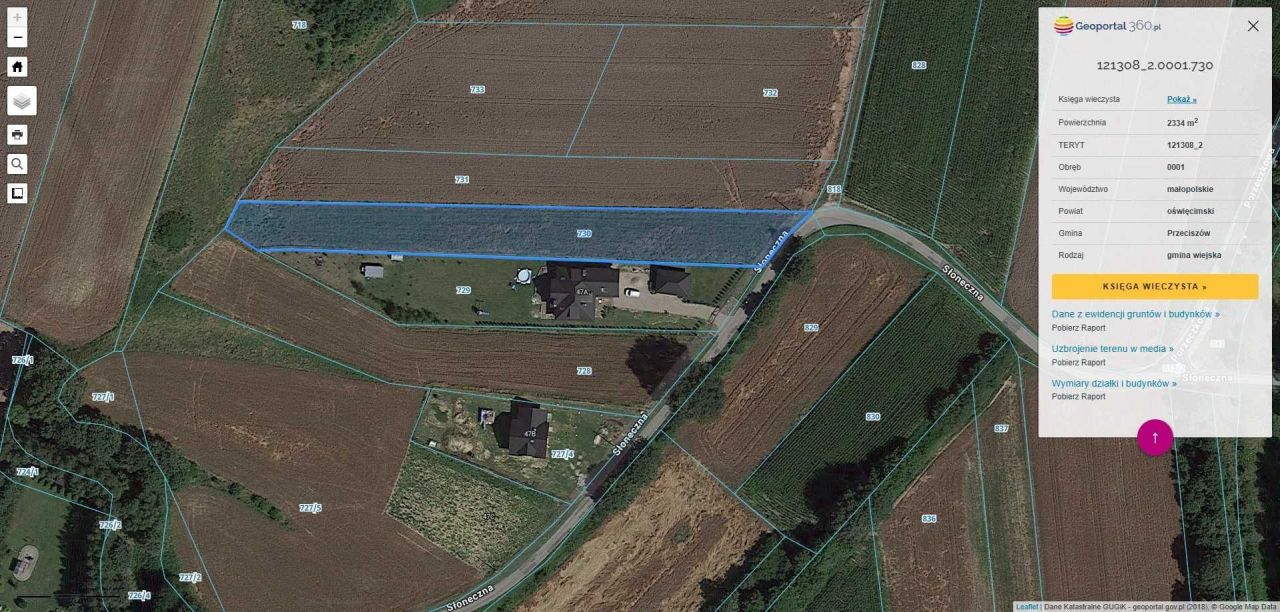 Działka rolno-budowlana Las, ul. Słoneczna. Zdjęcie 3