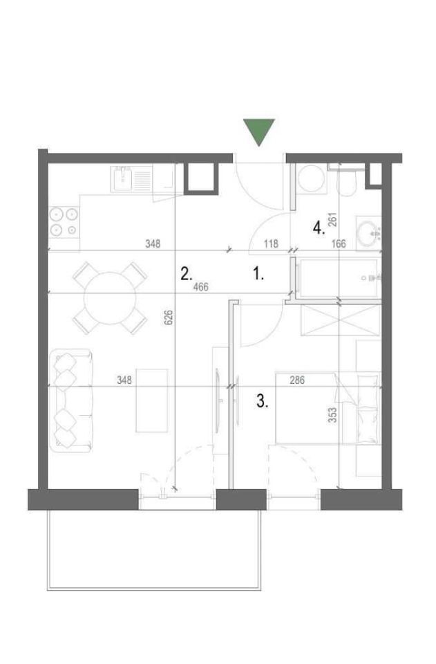 Mieszkanie 2-pokojowe Wieliczka, ul. Jaworowa. Zdjęcie 3