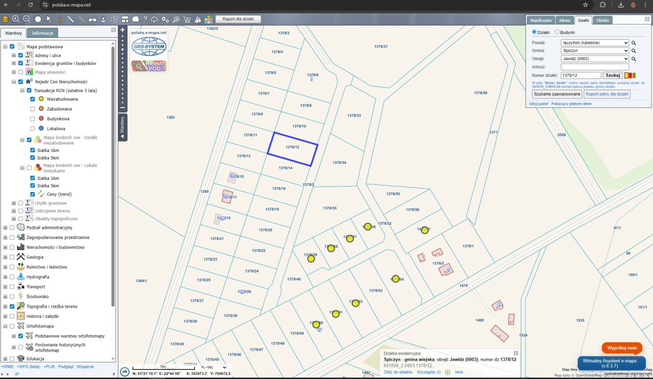 Działka budowlana Jawidz. Zdjęcie 1