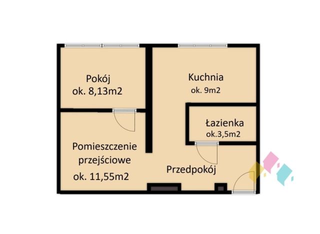 Mieszkanie 2-pokojowe Olsztyn, ul. Bolesława Limanowskiego. Zdjęcie 11