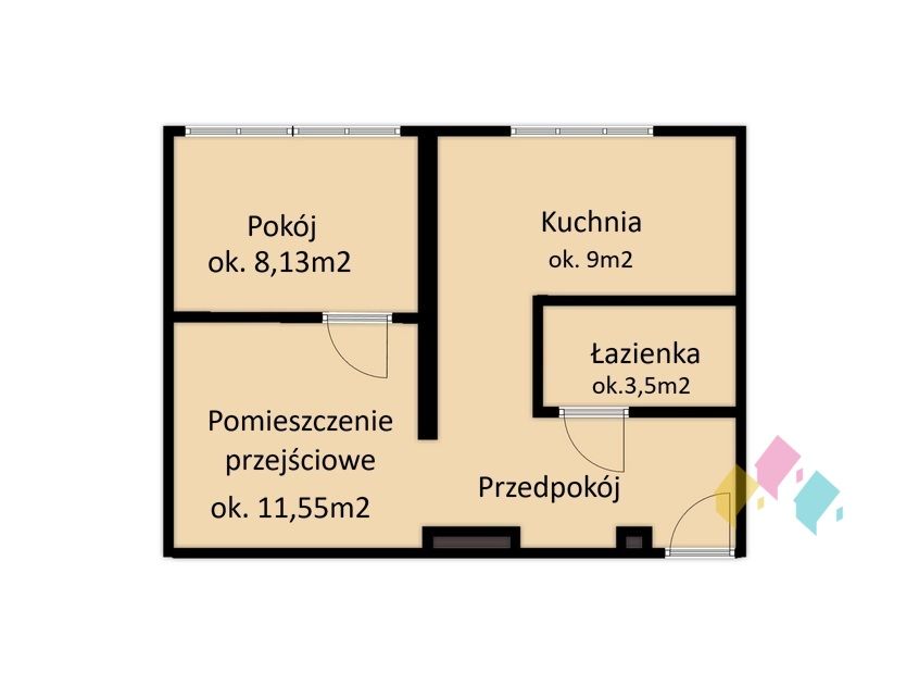 Mieszkanie 2-pokojowe Olsztyn, ul. Bolesława Limanowskiego. Zdjęcie 11