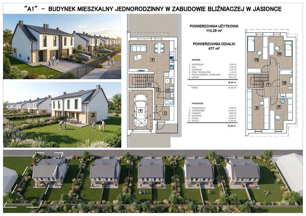 bliźniak, 5 pokoi Jasionka. Zdjęcie 4