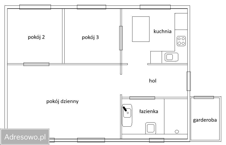 Mieszkanie 3-pokojowe Zielona Góra Centrum, ul. gen. Władysława Sikorskiego. Zdjęcie 16