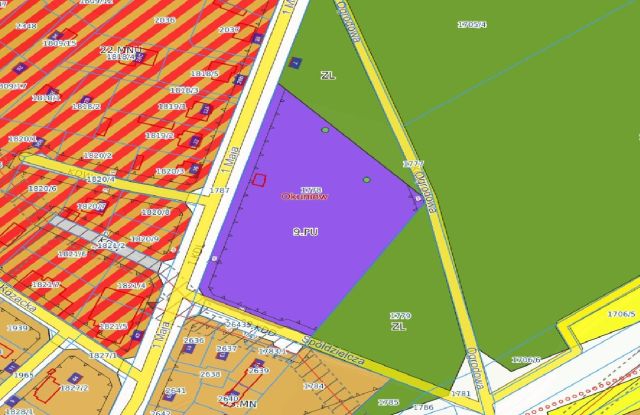 Działka inwestycyjna Okuniew, ul. 1 Maja. Zdjęcie 1