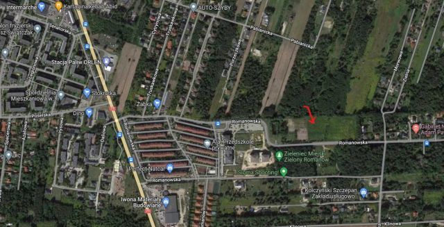 Działka budowlana Łódź Bałuty, ul. Romanowska. Zdjęcie 1