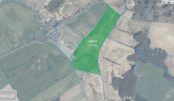 Działka rolna Wałkno