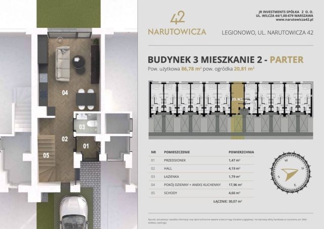 Mieszkanie 4-pokojowe Legionowo, ul. Gabriela Narutowicza. Zdjęcie 5