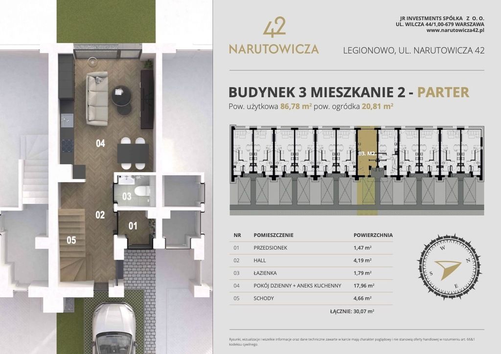 Mieszkanie 4-pokojowe Legionowo, ul. Gabriela Narutowicza. Zdjęcie 5