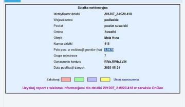 Działka rolna Nowa Wieś