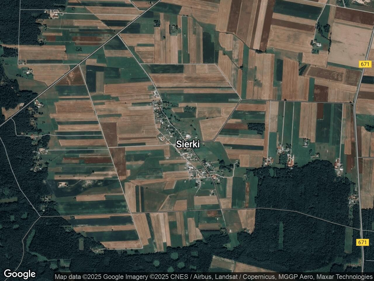 Działka rolna Sierki