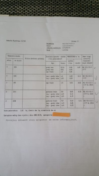 Działka rolno-budowlana Łazów. Zdjęcie 3