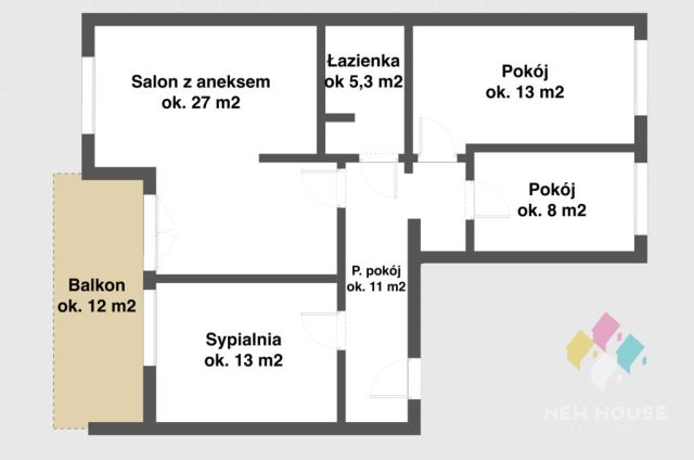 Mieszkanie 4-pokojowe Olsztyn Jaroty, ul. Floriana Piotrowskiego. Zdjęcie 9