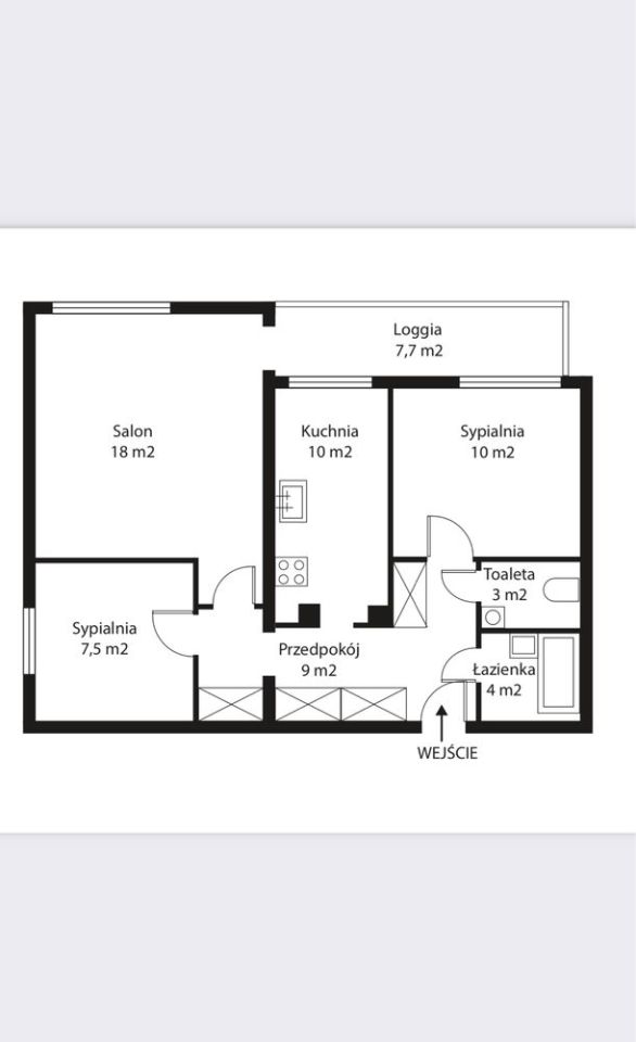 Mieszkanie 3-pokojowe Warszawa Targówek. Zdjęcie 3