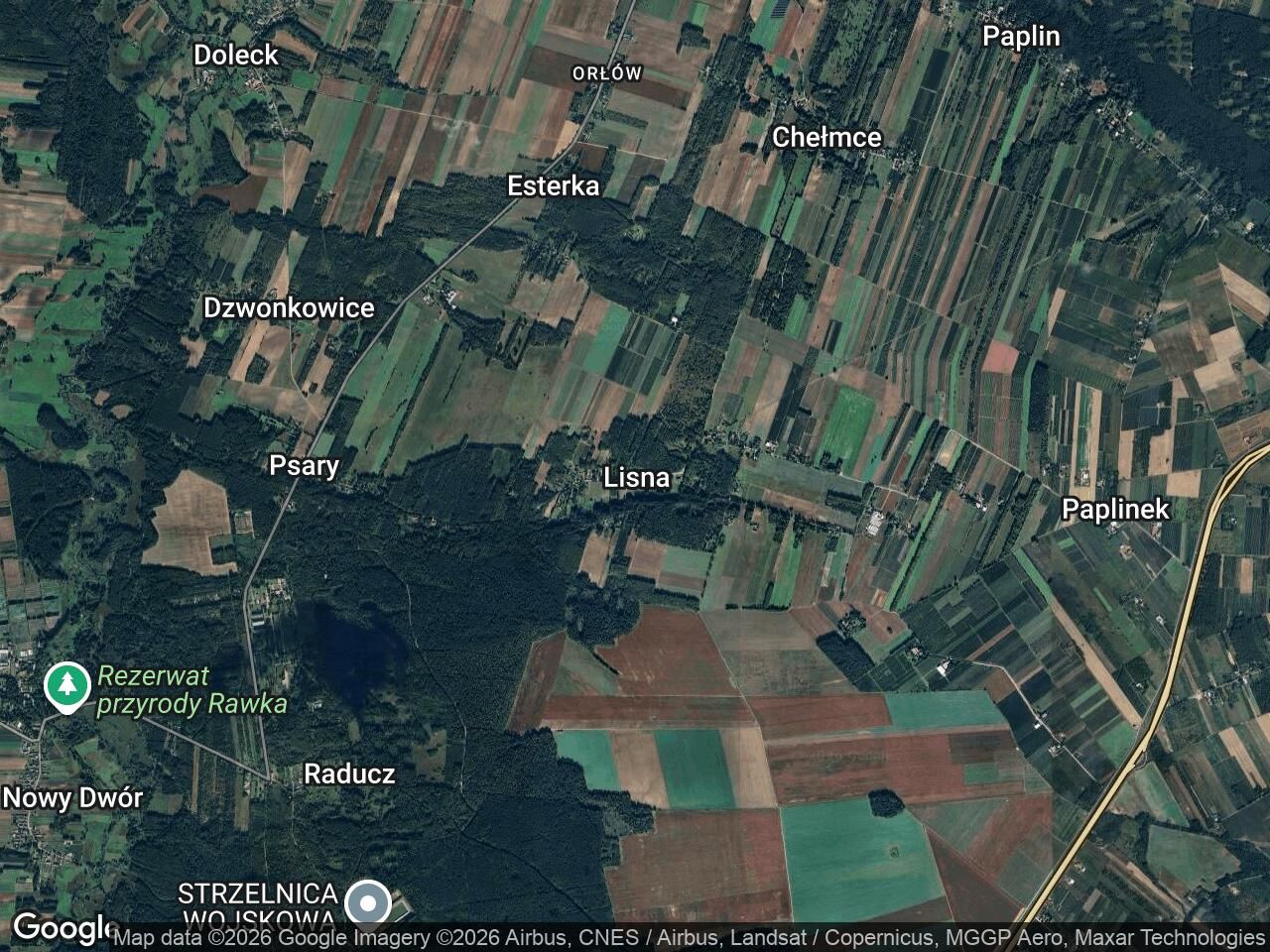 Działka inna Lisna, lisna