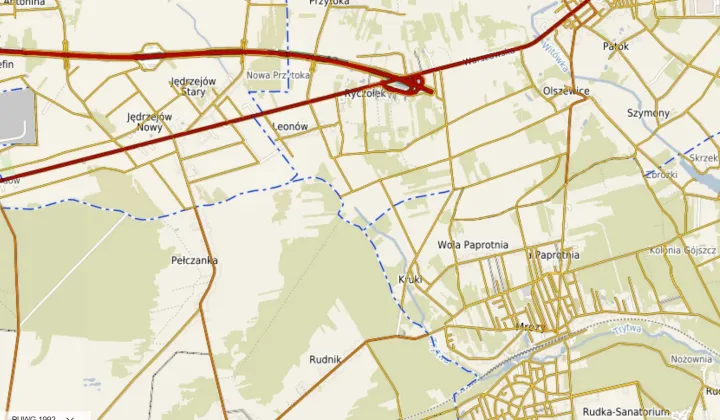 Działka budowlana Wola Paprotnia, ul. Główna