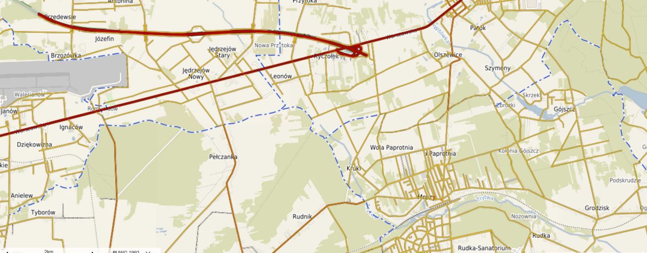 Działka budowlana Wola Paprotnia, ul. Główna. Zdjęcie 1