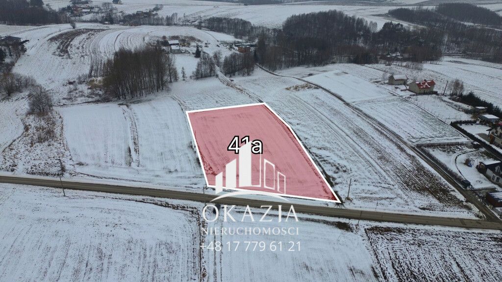 Działka budowlana Niechobrz. Zdjęcie 2