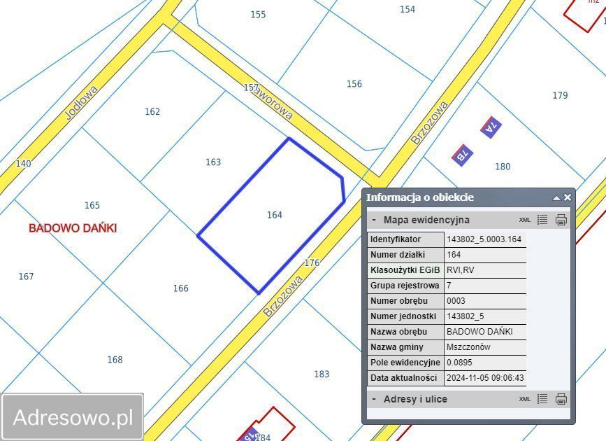 Działka budowlana Badowo-Dańki, ul. Brzozowa. Zdjęcie 2