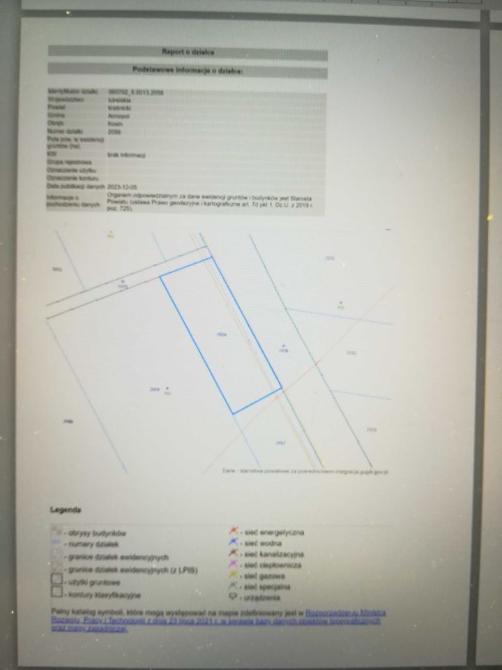 Działka rolna Kosin. Zdjęcie 7