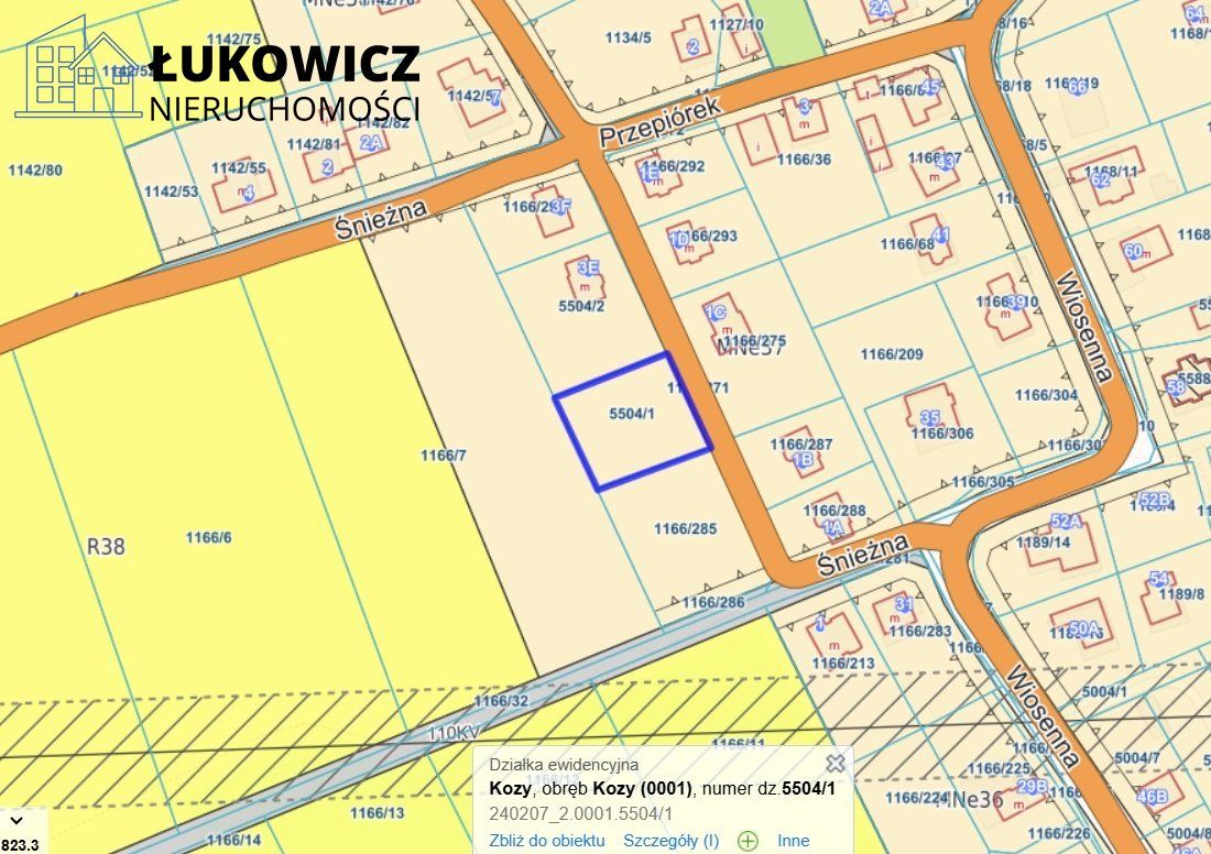 Działka budowlana Kozy. Zdjęcie 18