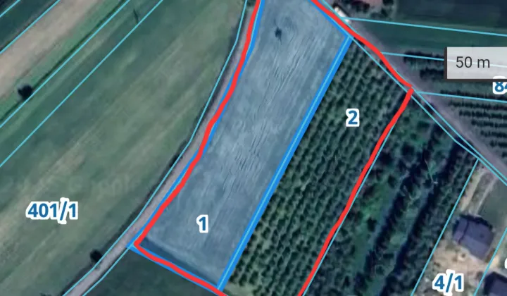 Działka rolna Ostrówek