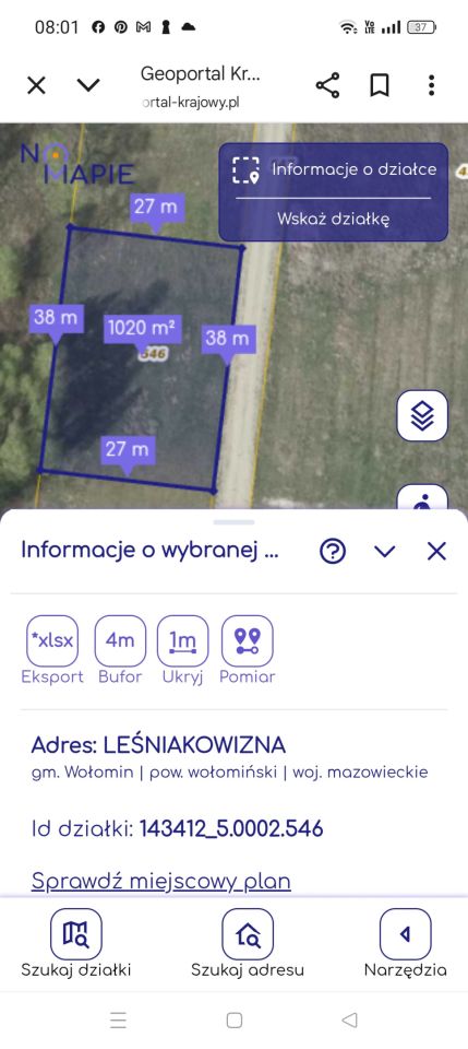 Działka rolno-budowlana Leśniakowizna, ul. Poligonowa. Zdjęcie 3