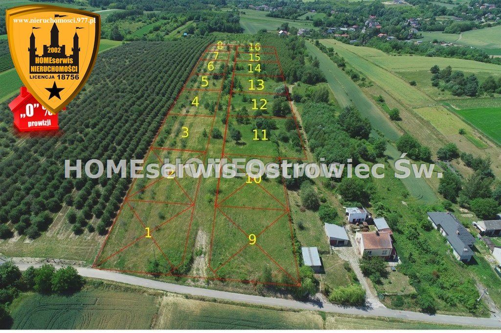 Działka budowlana Ostrowiec Świętokrzyski Częstocice. Zdjęcie 1