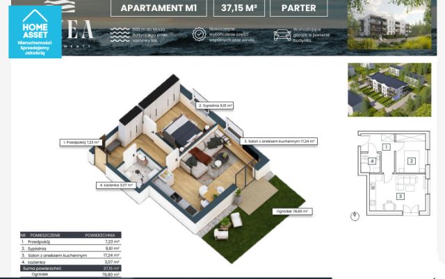 Mieszkanie 2-pokojowe Gdańsk Wyspa Sobieszewska, ul. Kwiatowa. Zdjęcie 16