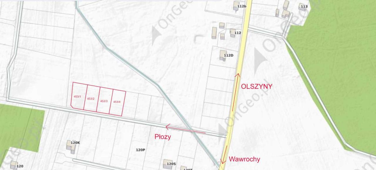 Działka budowlana Olszyny. Zdjęcie 5
