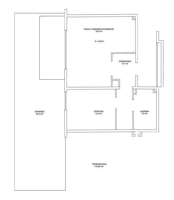 Mieszkanie 2-pokojowe Gdańsk Siedlce
