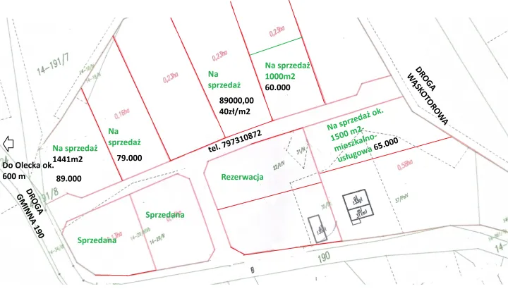 Działka budowlana Kukowo