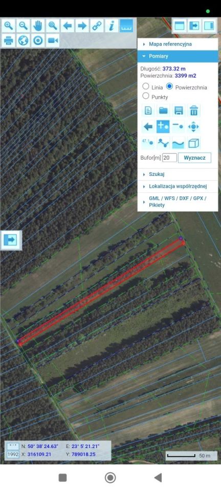 Działka leśna Kosobudy