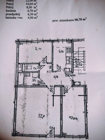 Mieszkanie 3-pokojowe Kutno Kościuszków, ul. Tarnowskiego. Zdjęcie 9