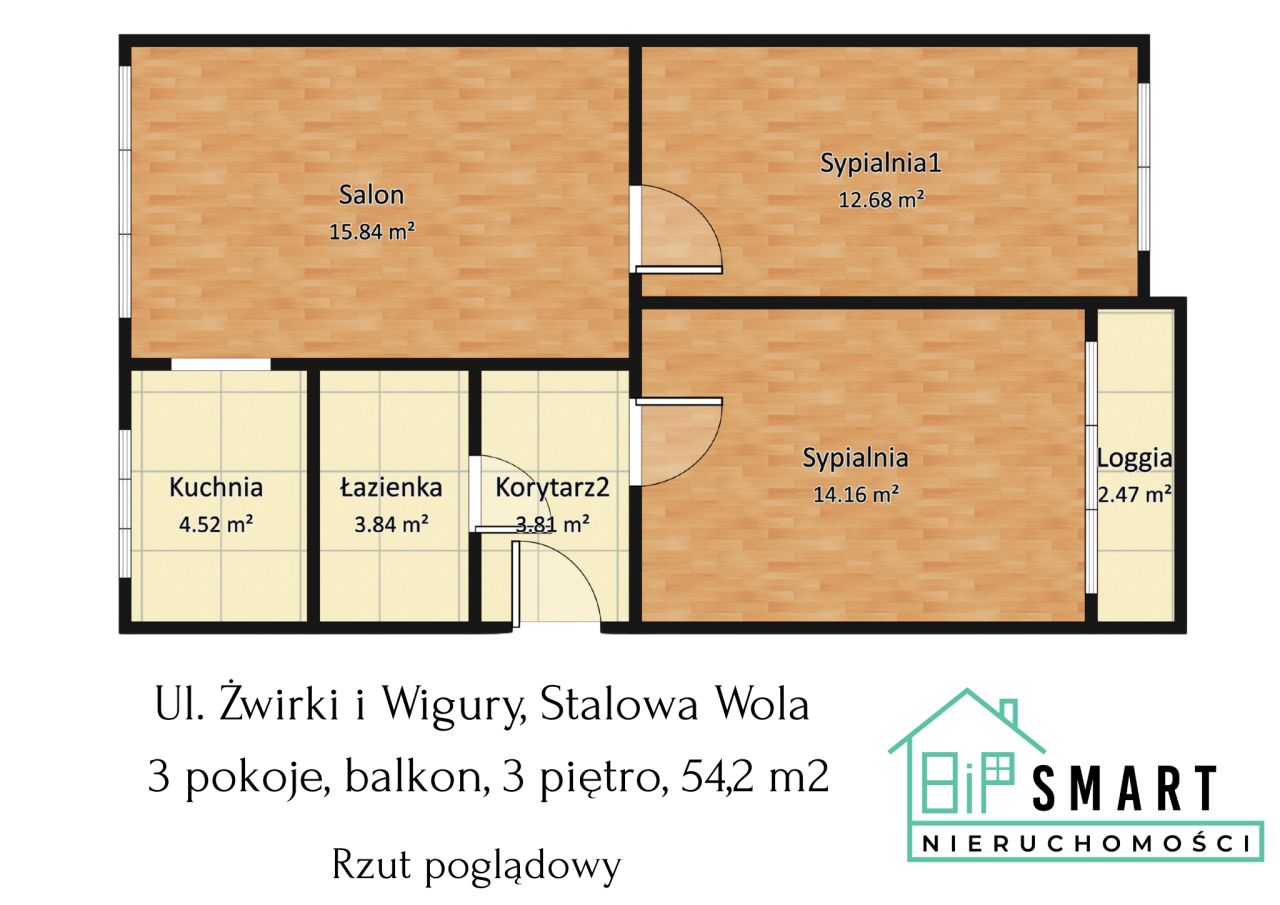 Mieszkanie 3-pokojowe Stalowa Wola, ul. Żwirki i Wigury. Zdjęcie 10