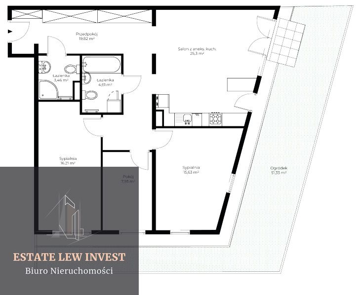 Mieszkanie 2-pokojowe Kraków, ul. Bukowa. Zdjęcie 11