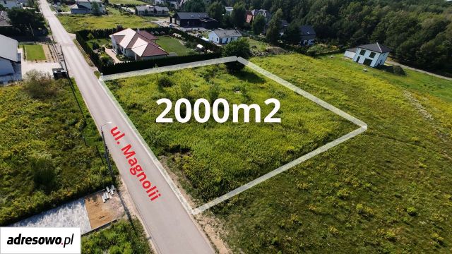 Działka budowlana Strzeniówka, ul. Magnolii. Zdjęcie 1