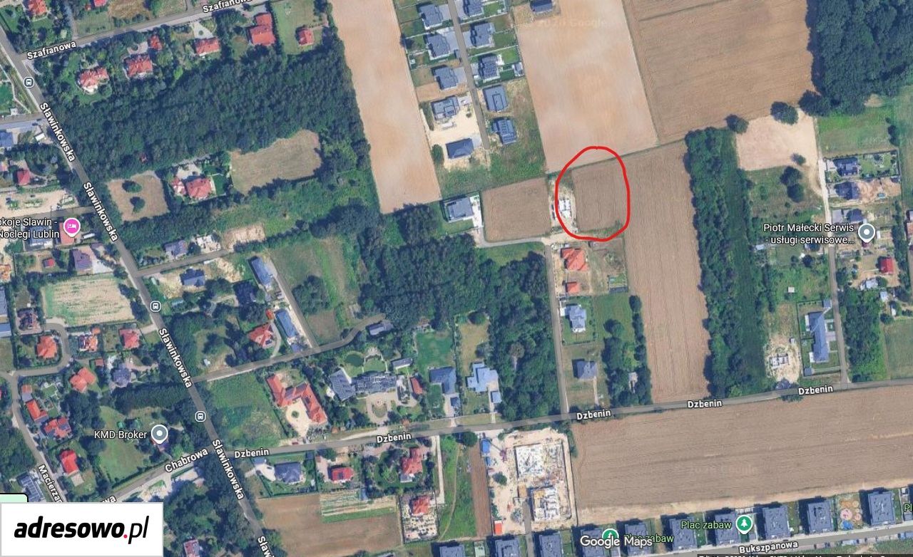Działka budowlana Lublin Sławin, ul. Dzbenin. Zdjęcie 1