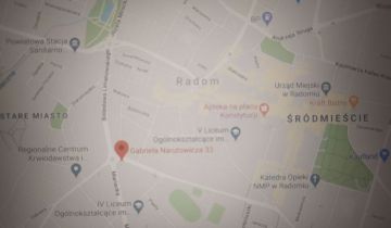Działka inwestycyjna Radom Śródmieście, ul. Gabriela Narutowicza