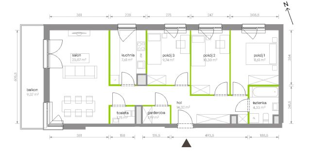 Mieszkanie 4-pokojowe Warszawa Chrzanów, ul. Szeligowska. Zdjęcie 8