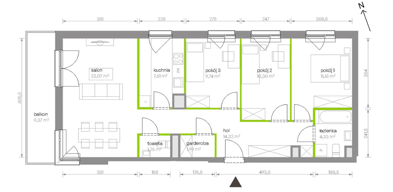 Mieszkanie 4-pokojowe Warszawa Chrzanów, ul. Szeligowska. Zdjęcie 8