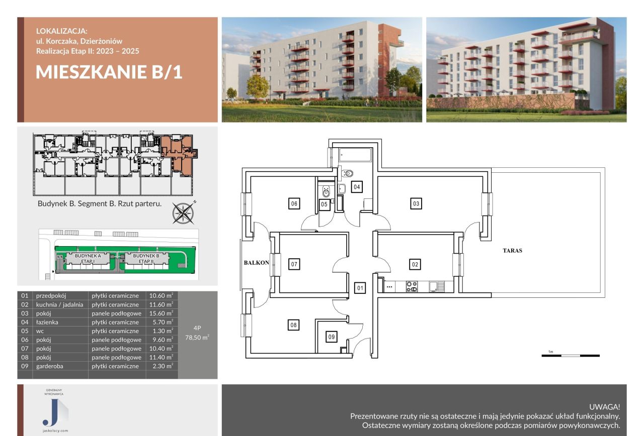 Mieszkanie 4-pokojowe Dzierżoniów, ul. Janusza Korczaka. Zdjęcie 2
