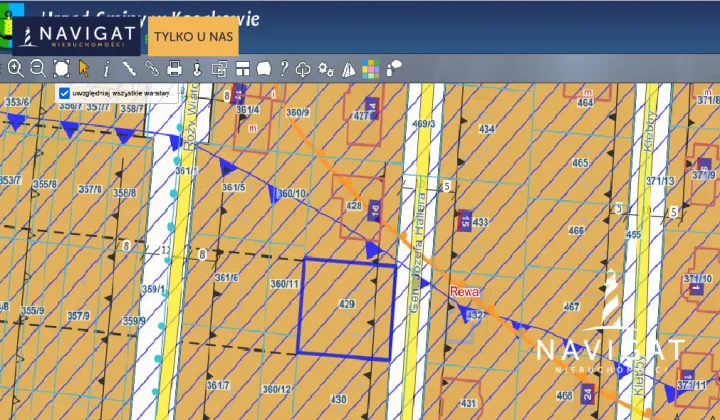 Działka inwestycyjna Rewa, ul. gen. Józefa Hallera