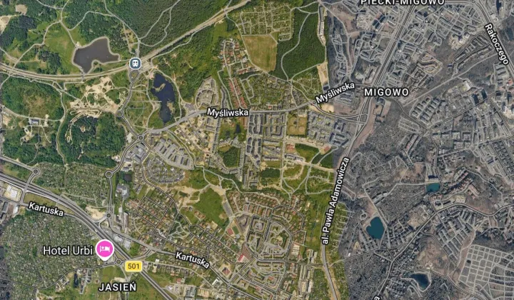 Mieszkanie 3-pokojowe Gdańsk Morena, ul. Myśliwskie Wzgórze