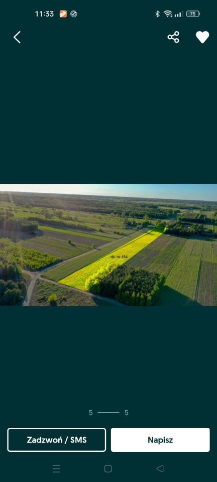 Działka rolno-budowlana Stary Antonin. Zdjęcie 1