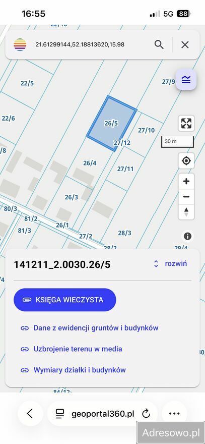 Działka budowlana Nowe Osiny. Zdjęcie 3