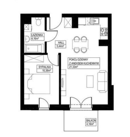 Mieszkanie 2-pokojowe Zacharzyce, ul. Tadeusza Kościuszki. Zdjęcie 7